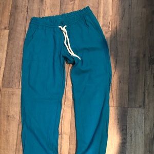 Roxy linen pants size Small teal